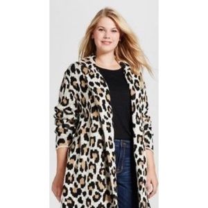 Ava & Viv Cheetah print Coatigan